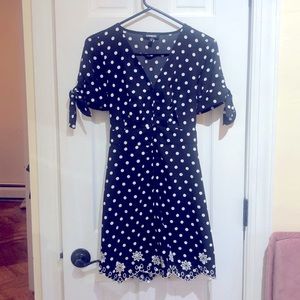Express polka dot dress